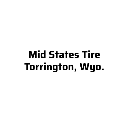 Text logo for Mid States Tire in Torrington, Wyoming.