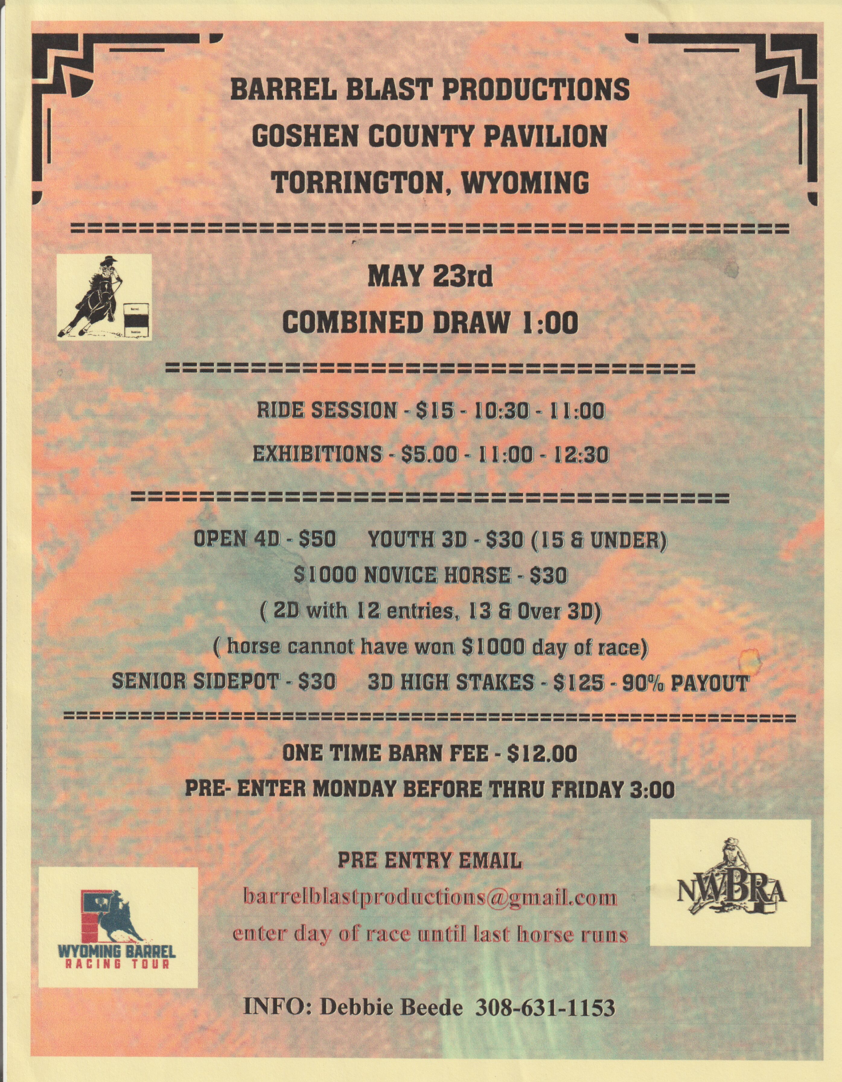Event ticket for Cody Stampede in Wyoming, May 22nd.